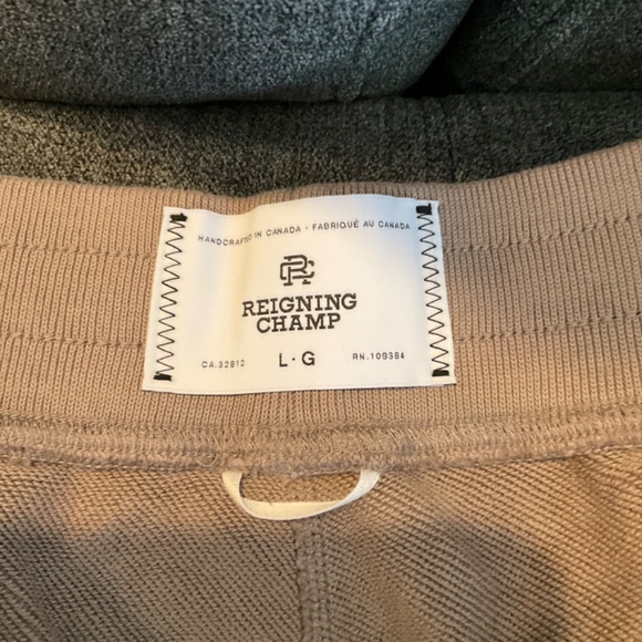 EUC Reigning Champ Joggers Light Brown Size Large - Picture 3 of 5